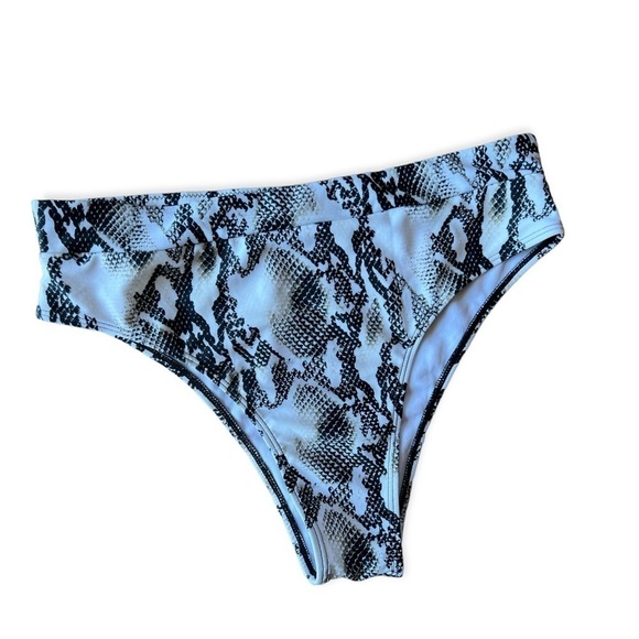 NWT Snakeskin Print High Waisted Bikini By Ejsoyo, Large - Picture 4 of 9